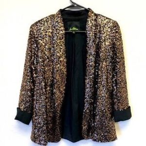 Sam Edelman gold sequin blazer - XS